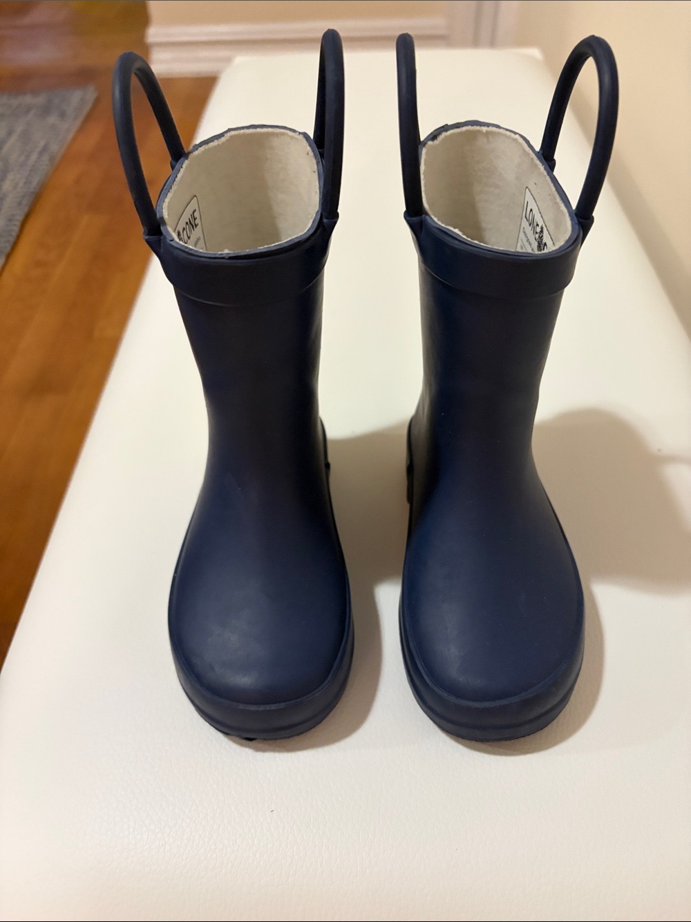 Lone Cone Navy Rain Boots with Easy Pull Handles